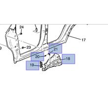 Trilho Sup Lateral Compartimento Diant L.E GM