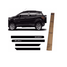 Jogo De Friso Lateral  Preto Ebony