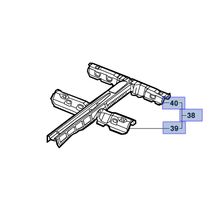 Travessa Conjunto Assoalho Tras GM