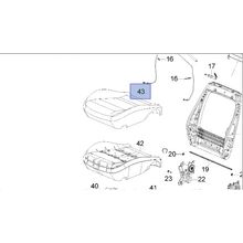 Tampa Almofada Banco Diant L.D GM
