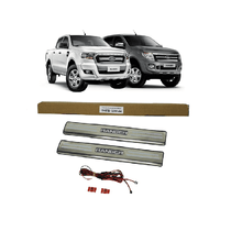 Jogo Soleiras Portas Dianteiras Inox Led Original Ford