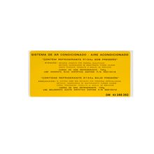 Etiqueta instr. ar condicionado
