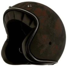 Capacete Aberto 380h Rusty 2 Preto Zeus Harley Davidson