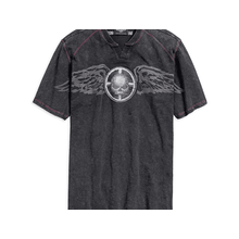 Camiseta De Algodao Masculino Preto Harley-Davidson