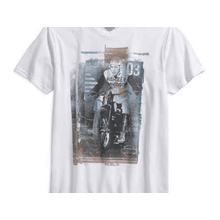 Camiseta De Algodao Masculino Branco Harley-Davidson