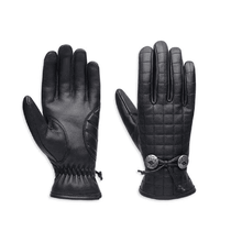 Luvas De Couro De Cabra Masculino Preto Harley-Davidson