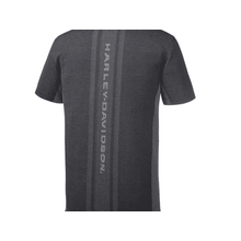 Camiseta Polo De Malha De Fibra Masculino Preto Harley-Davidson