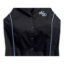 Blusa Regata De Fibrta Artificial Feminina Preto Harley-Davidson