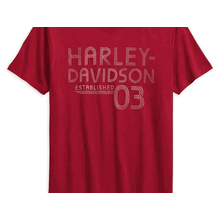 Camiseta De Algodao Masculino Vermelho Harley-Davidson