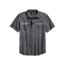 Camisa De Algodao Masculino Cinza Harley-Davidson