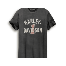 Camiseta De Algodao Feminina Preto Harley-Davidson