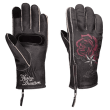 Luvas De Couro Feminina Preto Harley-Davidson Tamanho Pp