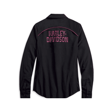 Camisa De Fibra Sintetica Masculino Preto Manga Curta Harley-Davidson