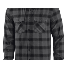 Camisa De Algodao Masculino Manga Longa Xadrez Preto Harley-Davidson