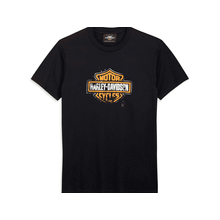 Camiseta De Algodao Masculina Preta Harley-Davidson