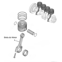Jogo 4 Bielas do Motor